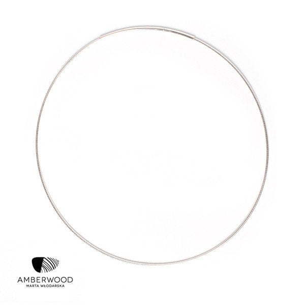 Amberwood Choker Collar Sterling Silver, 1.2 or 2.2mm