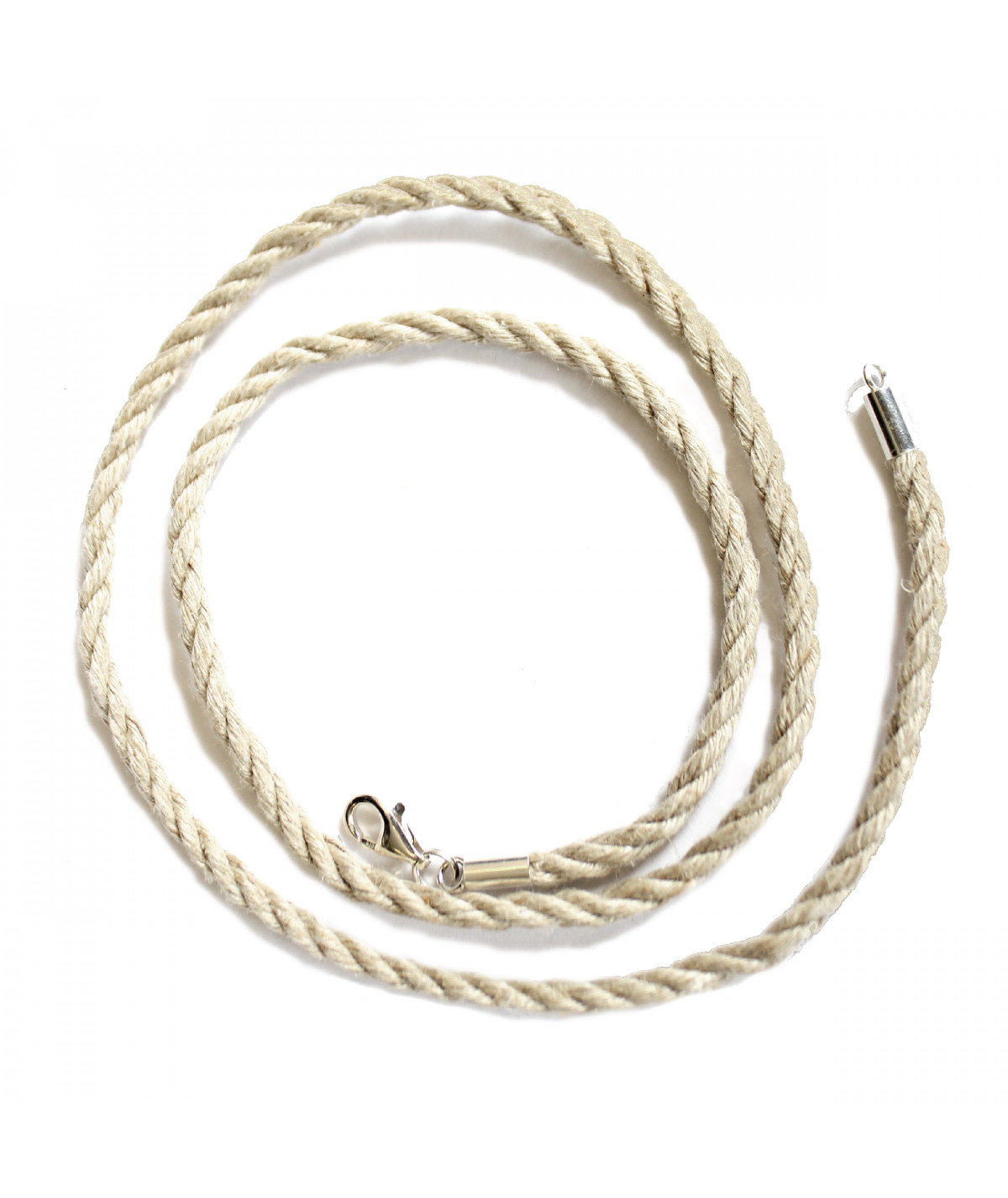 Grey linen rope